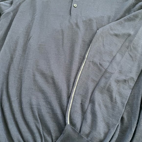 Corneliani virgin wool polo sweater size M - Picture 12 of 13